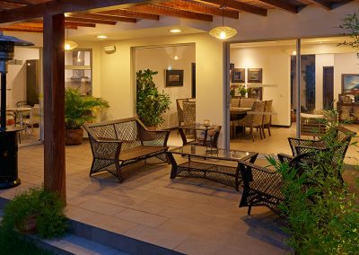 outdoor living space