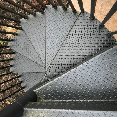 29° DIAMOND PLATE ALUMINUM TREADS