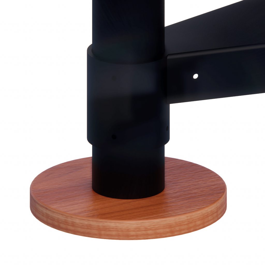 CENTER POLE CHERRY PLATE COVER