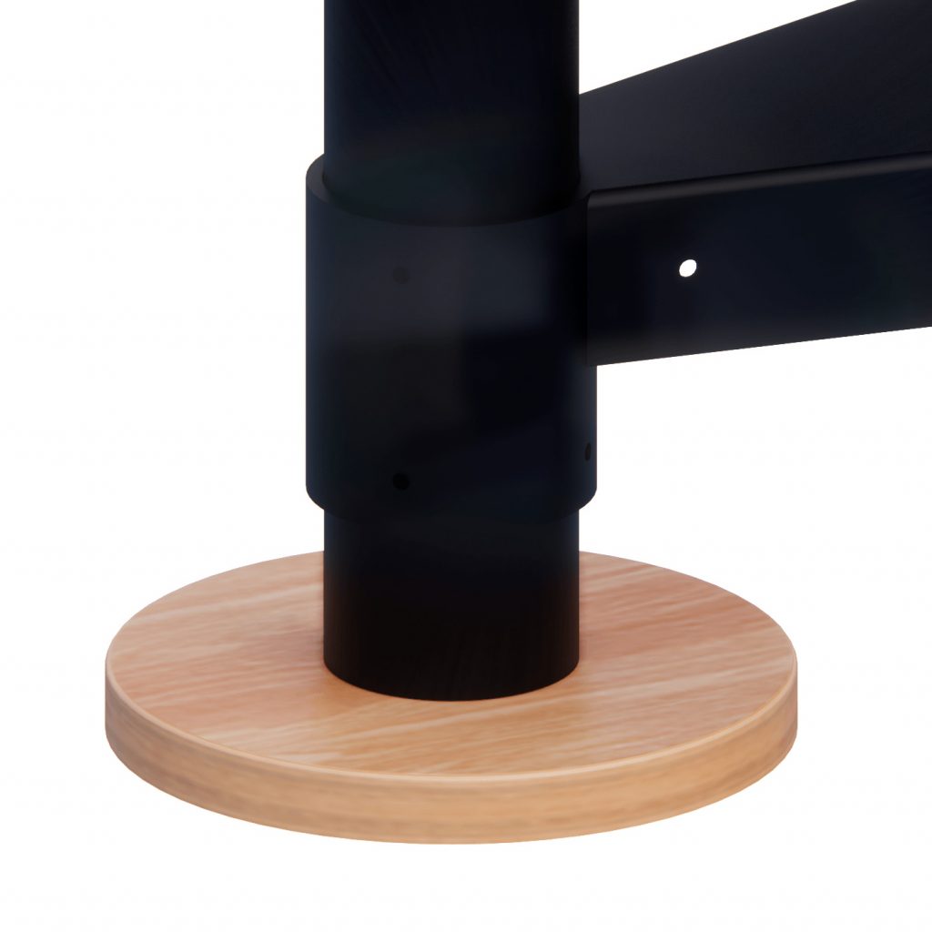 CENTER POLE MAPLE PLATE COVER