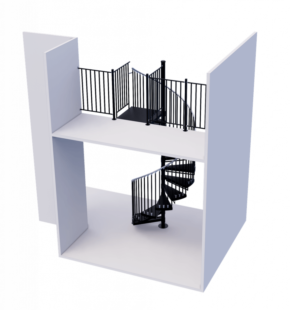 1-SIDED LOFT/DECK - STANDARD SPINDLES