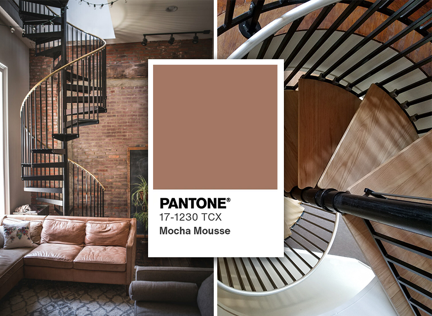 Incorporating Mocha Mousse, Pantone’s 2025 Color of the Year, into Your Staircase Design